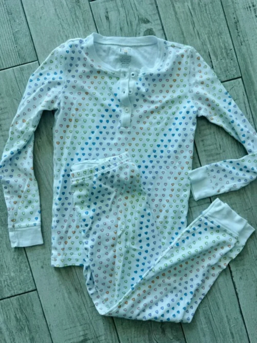 Roller Rabbit Kids Disco Hearts Pajamas sz. 10